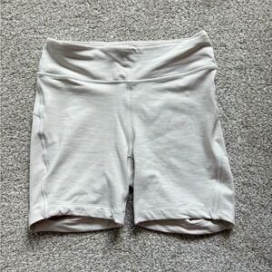 Outdoor Voices Bike Shorts - Cream/Striped